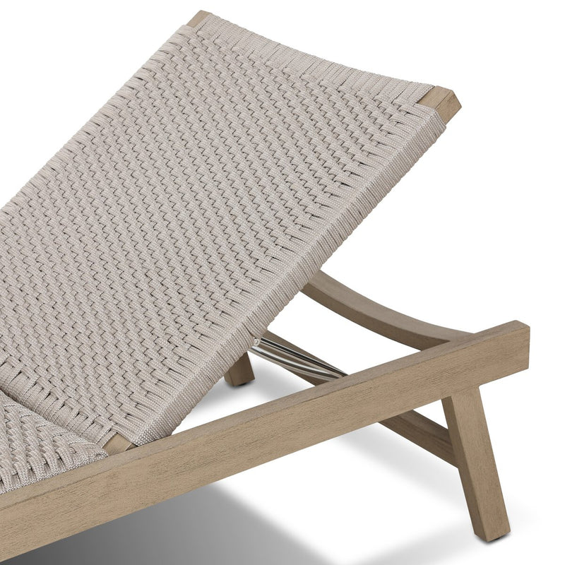 Delano Outdoor Chaise - Washed Brown