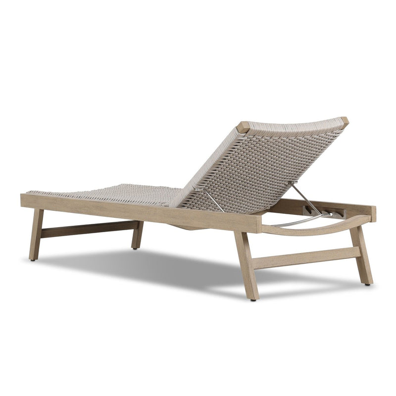 Delano Outdoor Chaise - Washed Brown