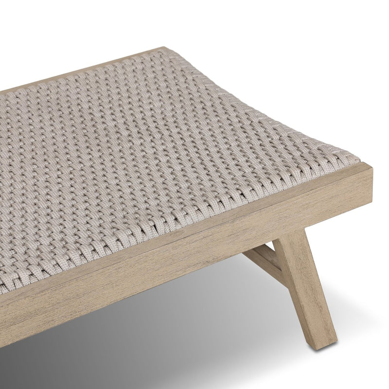 Delano Outdoor Chaise - Washed Brown