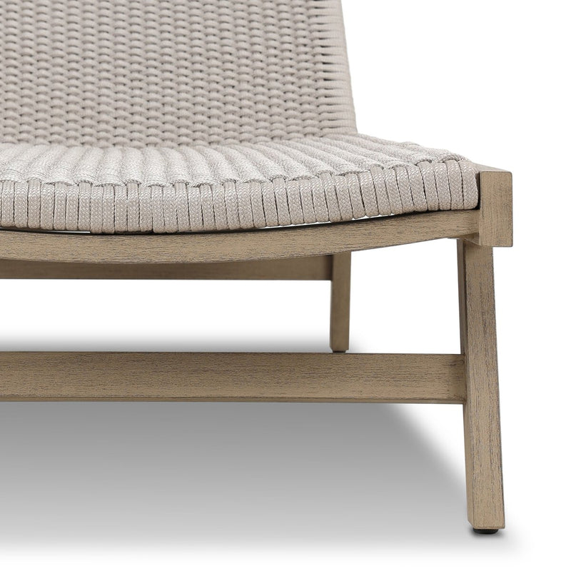 Delano Outdoor Chaise - Washed Brown