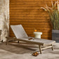 Delano Outdoor Chaise - Washed Brown