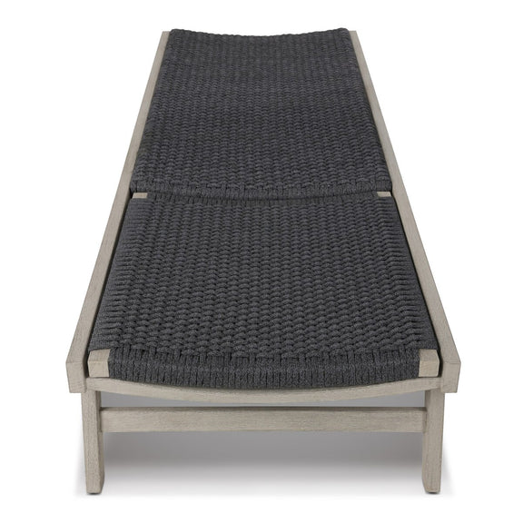 Delano Outdoor Chaise - Weathered Grey
