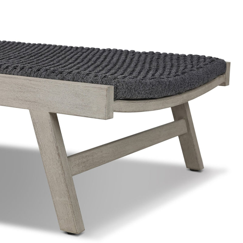 Delano Outdoor Chaise - Weathered Grey