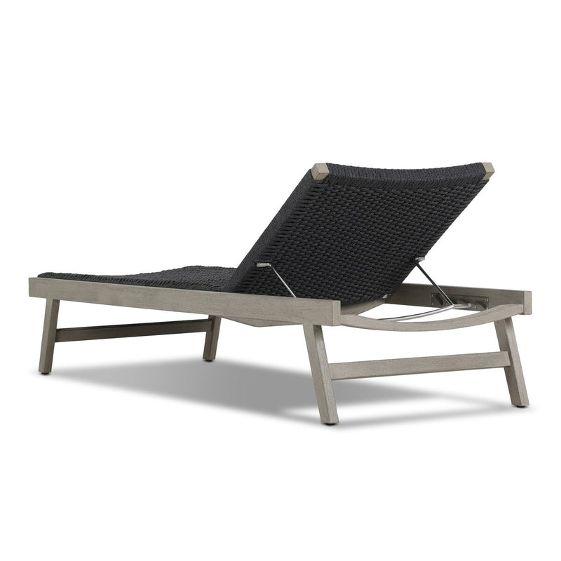 Delano Outdoor Chaise - Weathered Grey