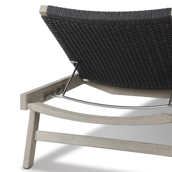 Delano Outdoor Chaise - Weathered Grey