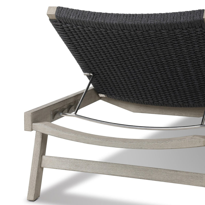 Delano Outdoor Chaise - Weathered Grey