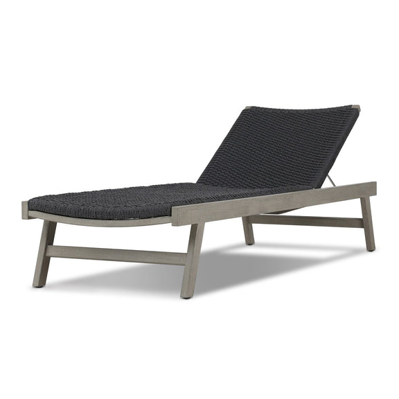 Delano Outdoor Chaise - Weathered Grey
