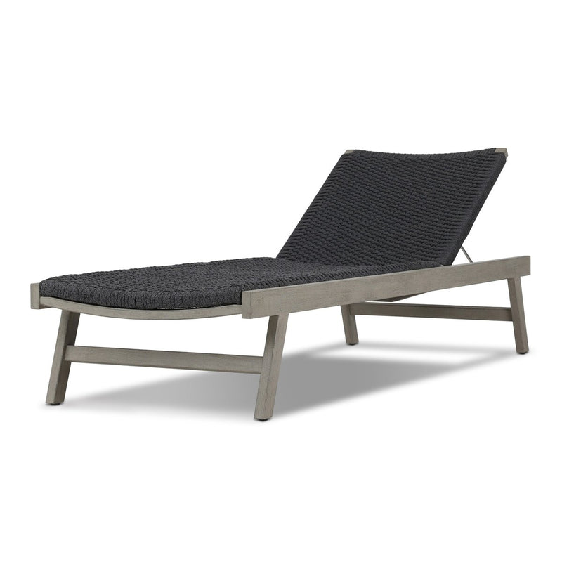 Delano Outdoor Chaise - Weathered Grey
