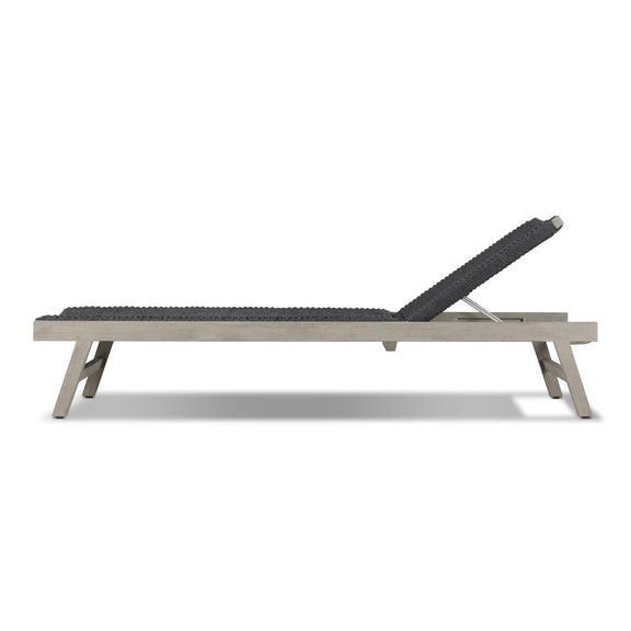 Delano Outdoor Chaise - Weathered Grey