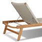Delano Outdoor Chaise - Natural Teak