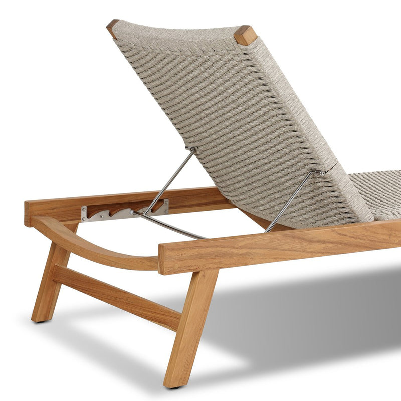 Delano Outdoor Chaise - Natural Teak