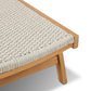 Delano Outdoor Chaise - Natural Teak