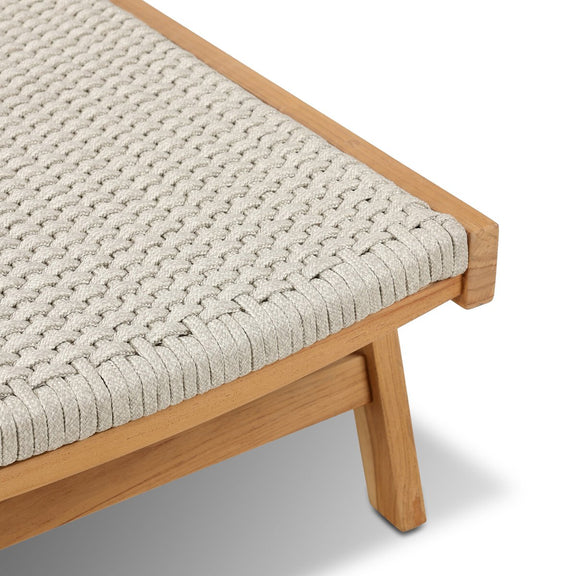 Delano Outdoor Chaise - Natural Teak