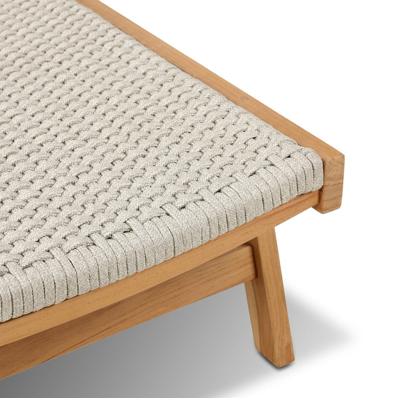 Delano Outdoor Chaise - Natural Teak