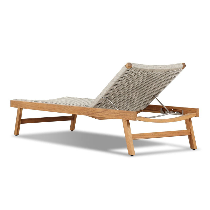 Delano Outdoor Chaise - Natural Teak