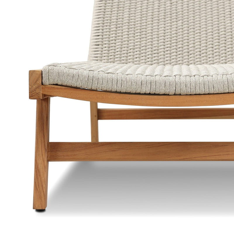 Delano Outdoor Chaise - Natural Teak