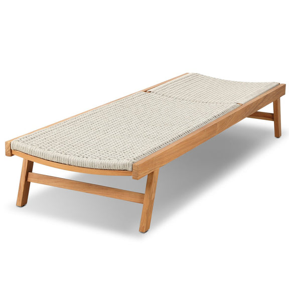 Delano Outdoor Chaise - Natural Teak
