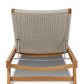 Delano Outdoor Chaise - Natural Teak