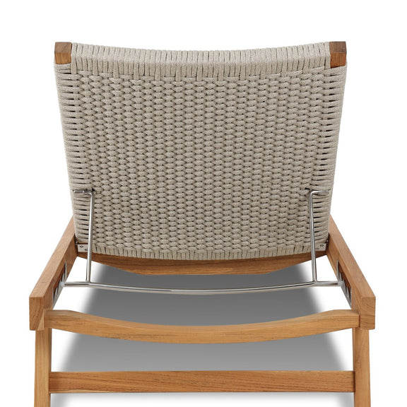 Delano Outdoor Chaise - Natural Teak