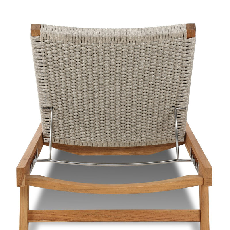 Delano Outdoor Chaise - Natural Teak