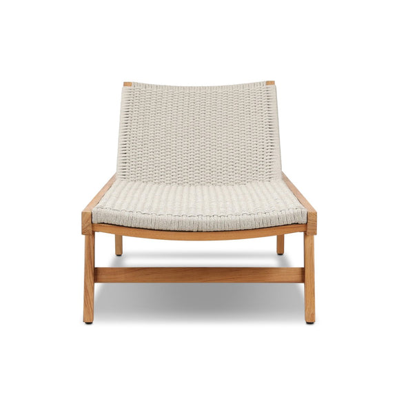 Delano Outdoor Chaise - Natural Teak