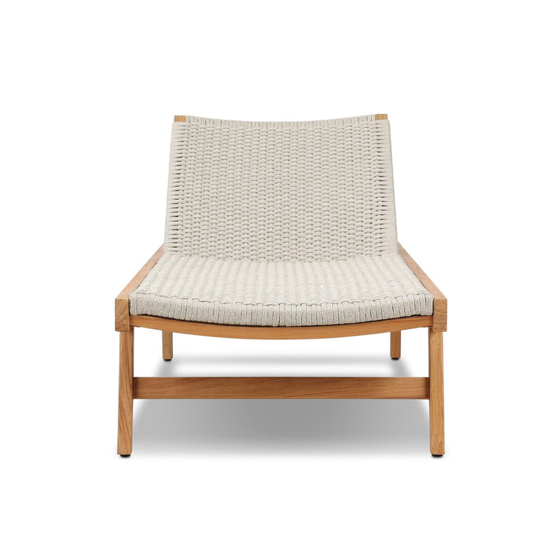 Delano Outdoor Chaise - Natural Teak