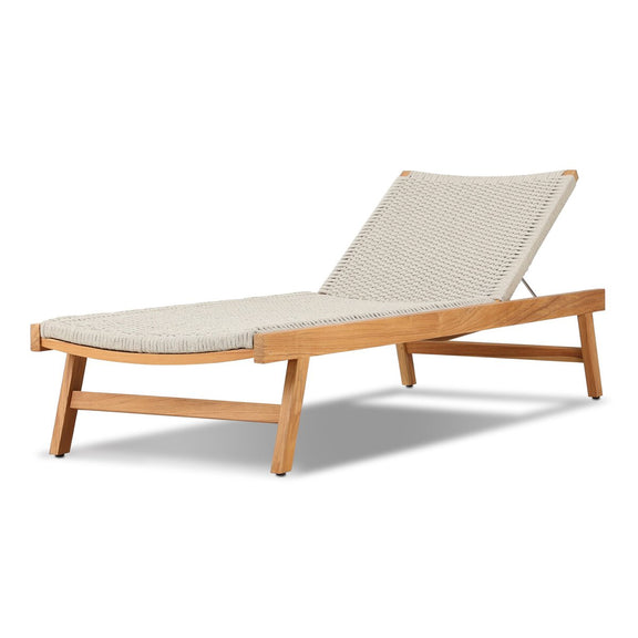 Delano Outdoor Chaise - Natural Teak