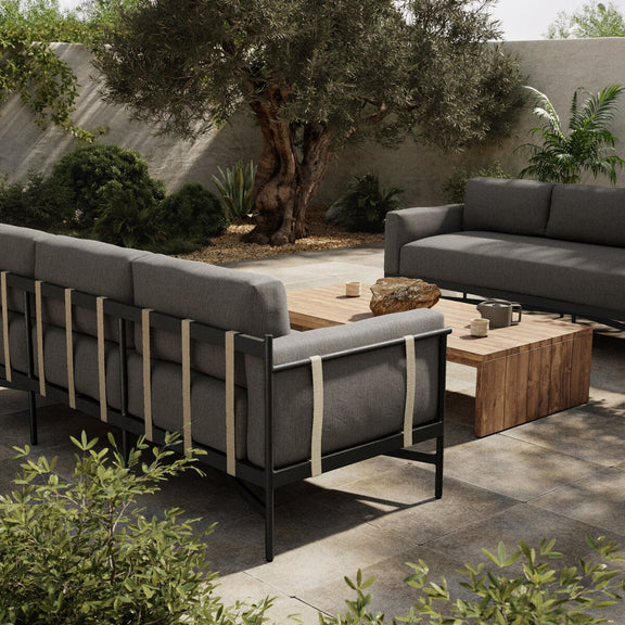 Hearst Outdoor Sofa - Venao Charcoal