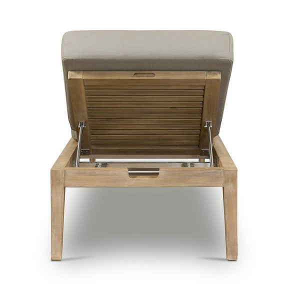 Amaya Outdoor Adjustable Chaise Lounge - Royal Taupe