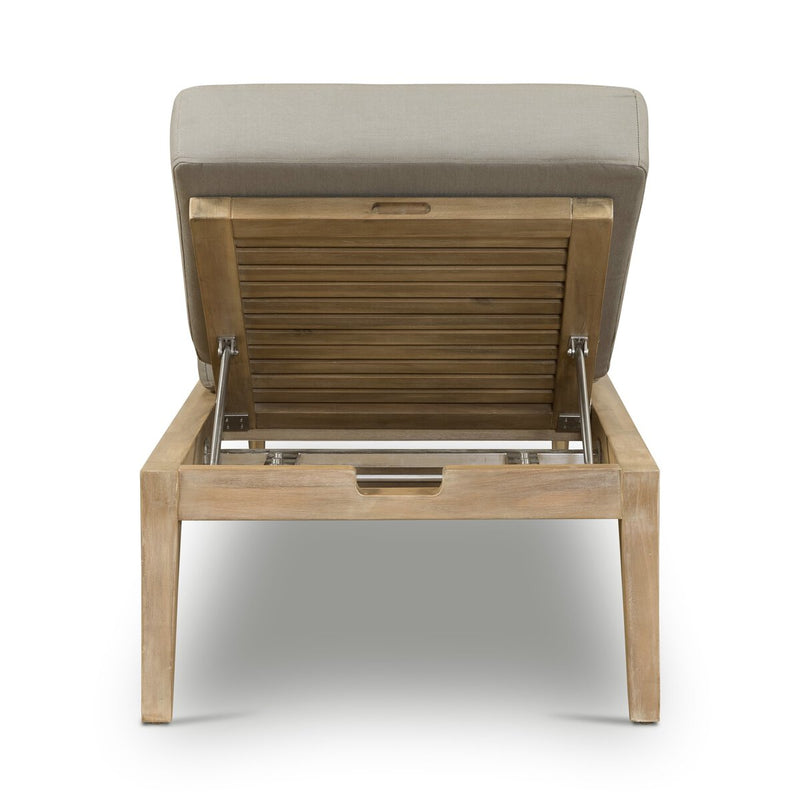 Amaya Outdoor Adjustable Chaise Lounge - Royal Taupe