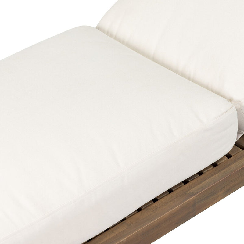 Amaya Outdoor Adjustable Chaise Lounge - Lorel Ivory