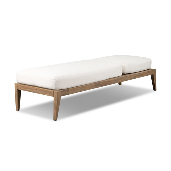 Amaya Outdoor Adjustable Chaise Lounge - Lorel Ivory