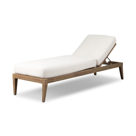 Amaya Outdoor Adjustable Chaise Lounge - Lorel Ivory