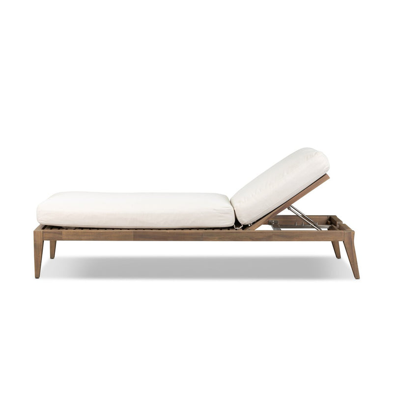 Amaya Outdoor Adjustable Chaise Lounge - Lorel Ivory