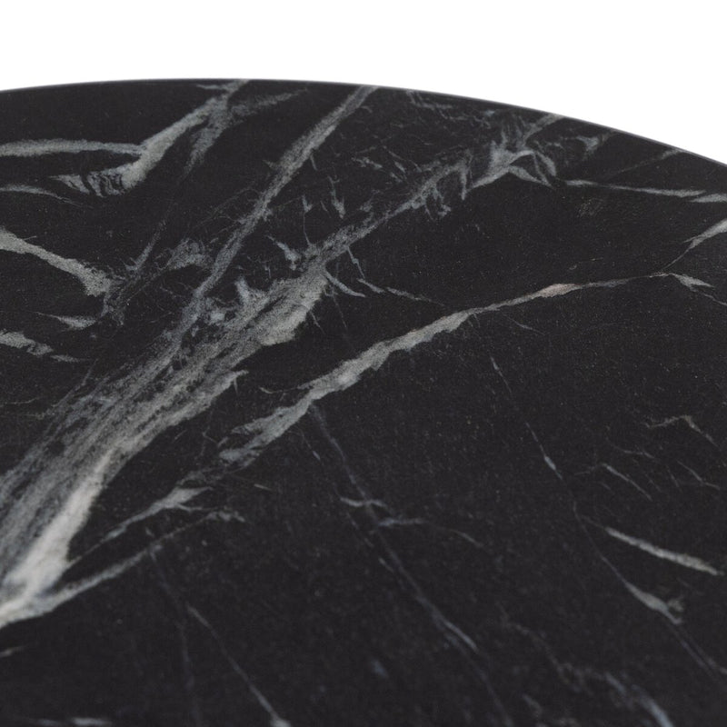 Marble Lazy Susan - Black Marble