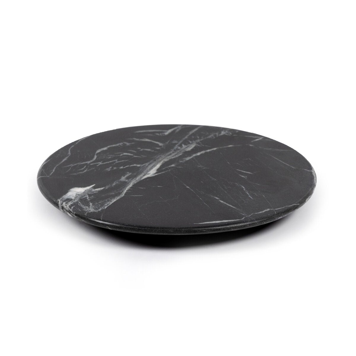 Marble Lazy Susan - Black Marble