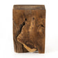 Teak Square Stool - Aged Natural Teak