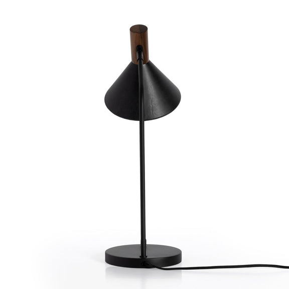 Cullen Task Lamp - Black Leather