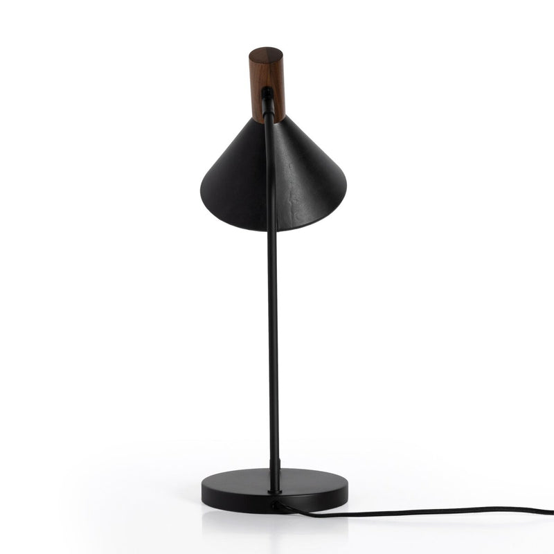 Cullen Task Lamp - Black Leather