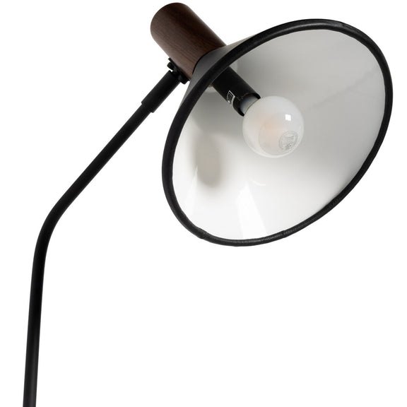 Cullen Task Lamp - Black Leather