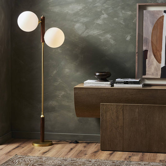 Colome Floor Lamp - Aged Brass