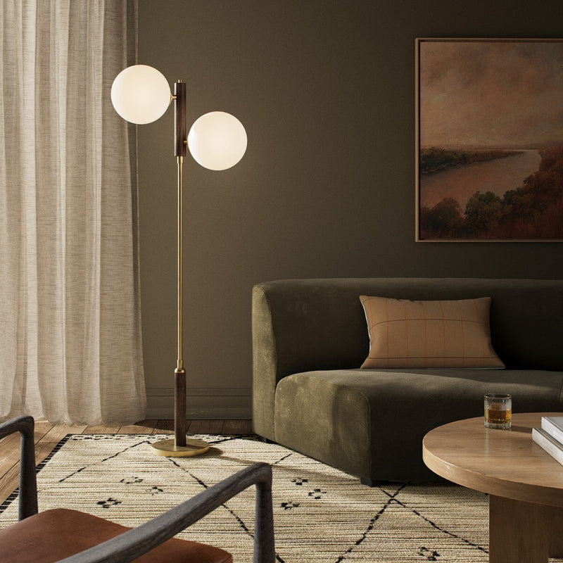 Colome Floor Lamp - Aged Brass