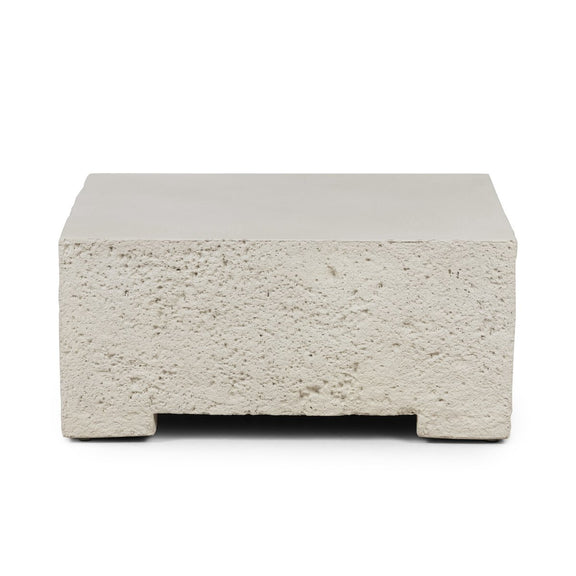 Otero Outdoor Small Coffee Table - Matte Stone