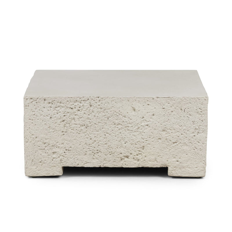Otero Outdoor Small Coffee Table - Matte Stone