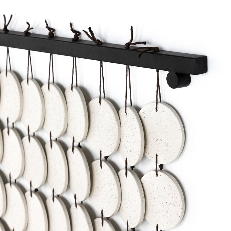 Ceramic Wall Hanging - Speckled Cream