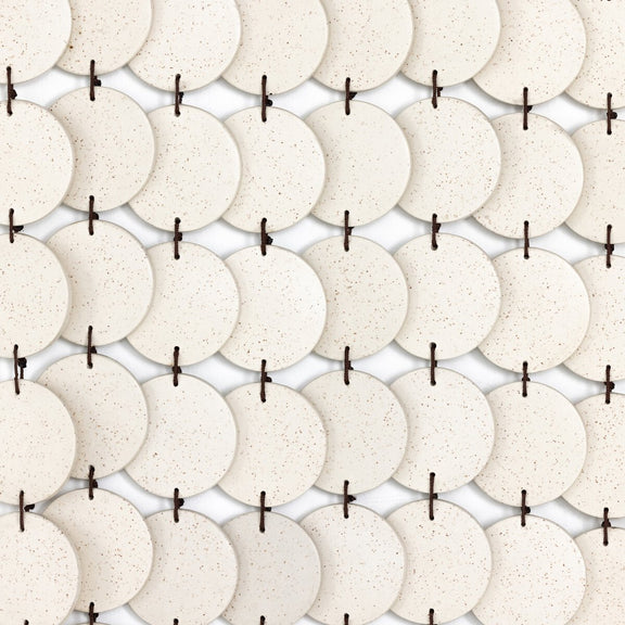 Ceramic Wall Hanging - Speckled Cream