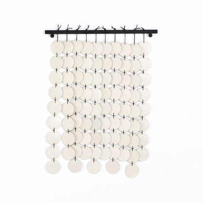 Ceramic Wall Hanging - Speckled Cream