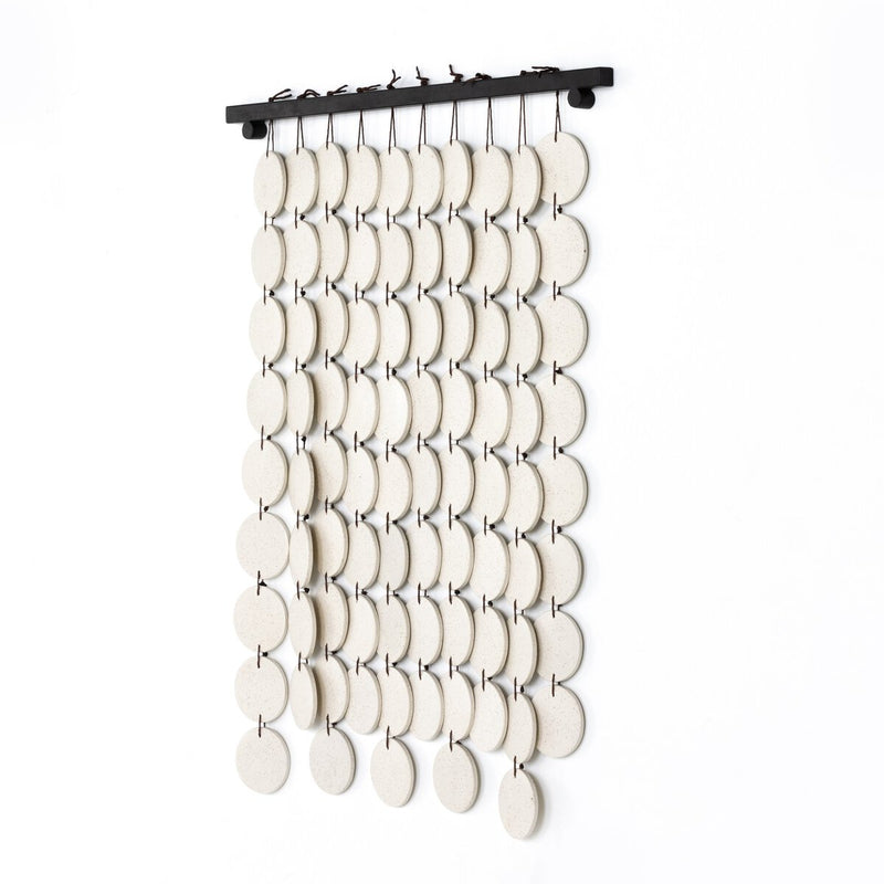 Ceramic Wall Hanging - Speckled Cream
