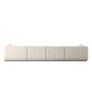 Langham Channeled 4-Piece Sectional - Crypton Nomad Snow