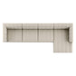 Langham Channeled 4-Piece Sectional - Crypton Nomad Snow